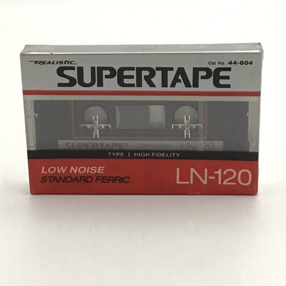 🌷Realistic Supertape LN 120 Blank Cassette Tape Radio Shack Sealed
